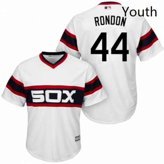 Youth Majestic Chicago White Sox 44 Bruce Rondon Authentic White 2013 Alternate Home Cool Base MLB Jersey